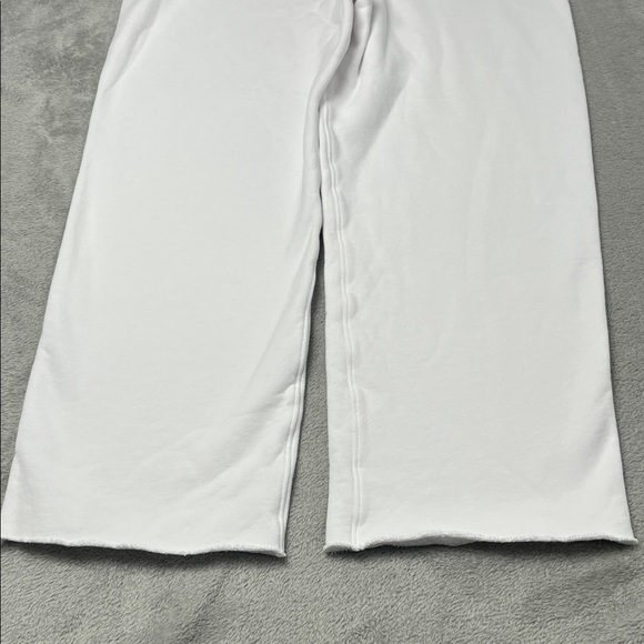 Frank &‎ Eileen XS 100% Cotton Catherine Wide Leg White Triple Fleece Sweatpants - Picture 12 of 15